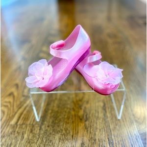 Toddler Mini Melissa Ultragirl with tulle flower - Size 8